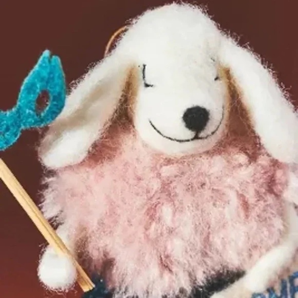 NWT Anthropologie  Travel Poodle FELT  Christmas Tree Ornament ROME - Picture 2 of 2